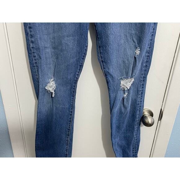 Levi's 501s Jeans Size 29 High Rise Button Fly Distressed Grunge Festival Hippie - Picture 4 of 9